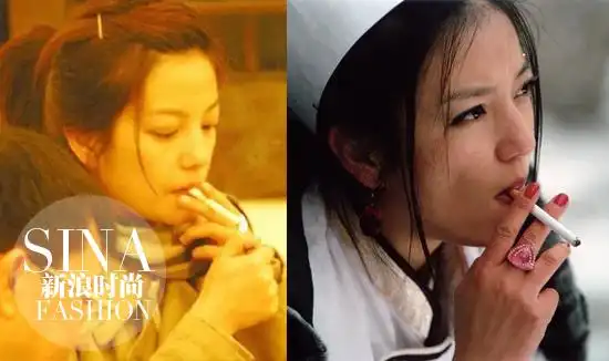 赵薇吸烟照