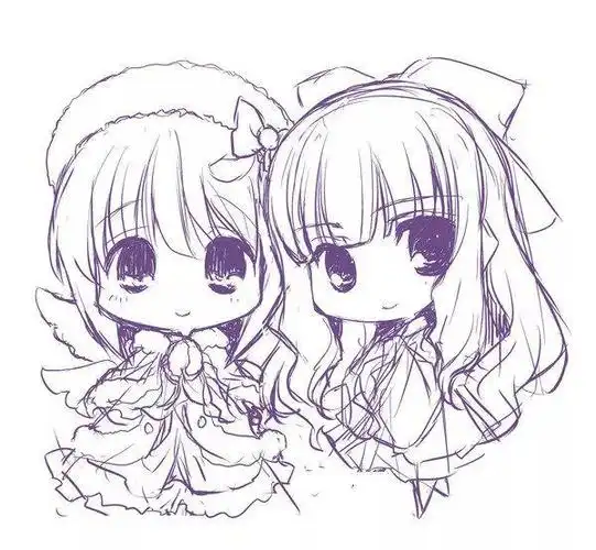 q版教程二次元动漫人物简笔画图片