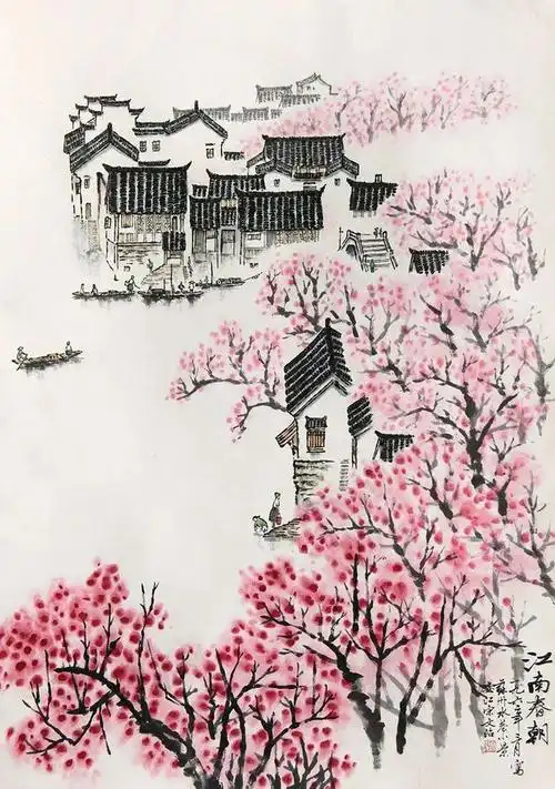 三月,赏33幅江南春色图|宋文治|江南三月|江南春晓|雅韵_网易订阅