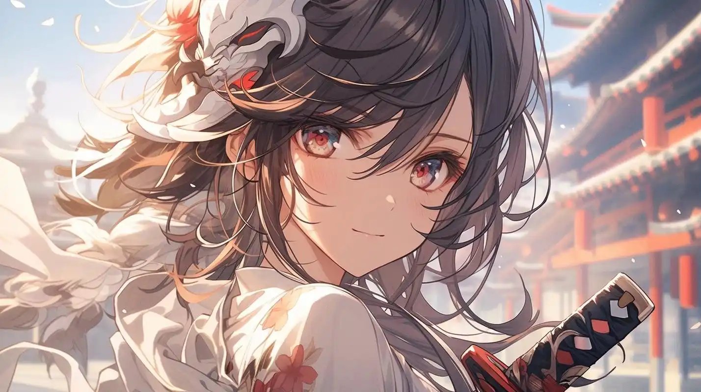 #电脑壁纸# #二次元美图# #美女# #二次元# #古风美女# 一人一剑,逆行