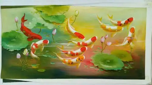 九鱼呈祥各类九鱼图新出品活灵活现