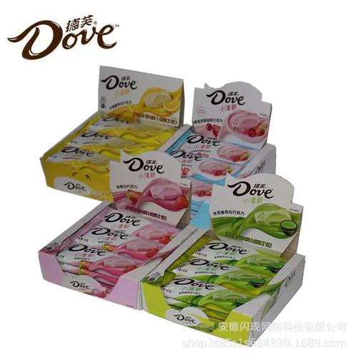 德芙小清新白巧克力排块42克*12条504克整盒休闲糖巧食品草莓味