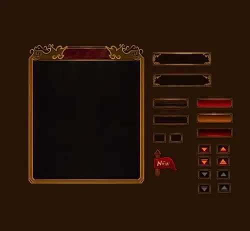 游戏ui界面边框素材