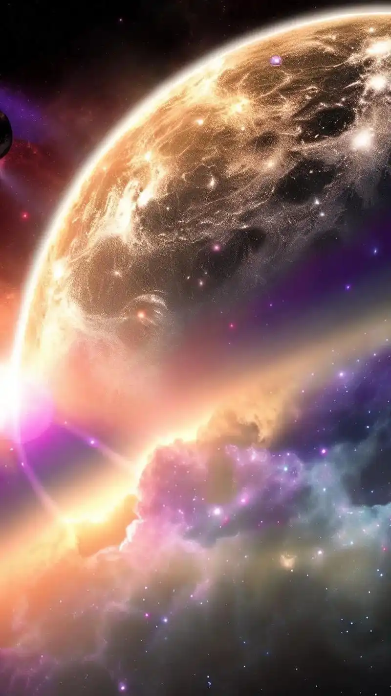 宇宙浩瀚无垠 #高清壁纸 - 抖音