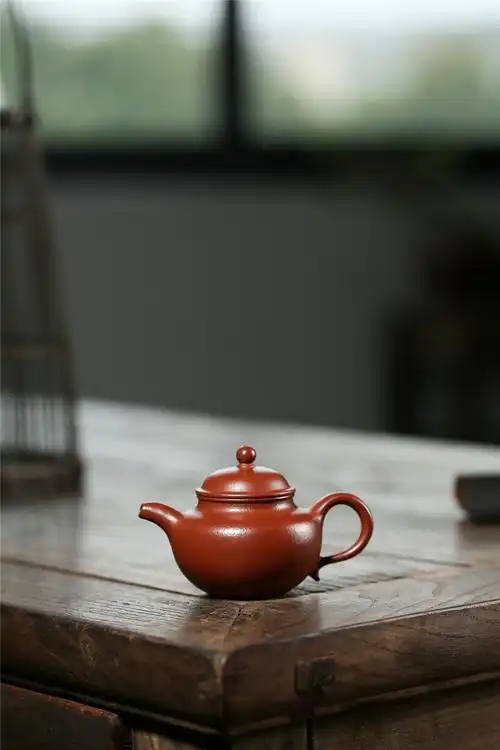 正宗宜兴紫砂壶小品朱泥掇只壶100ml小容量个人壶单人泡茶壶