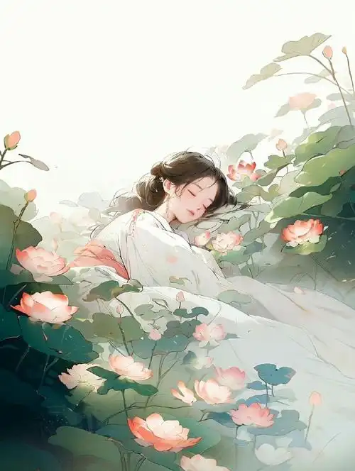 手绘古风女生头像