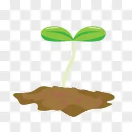 卡通树芽免抠素材