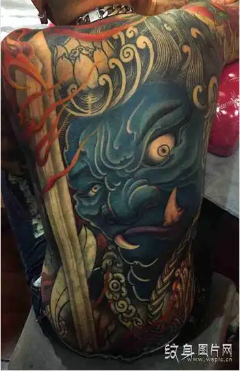 满背般若纹身图案欣赏智慧和邪恶的共存体2