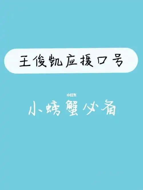 王俊凯应援口号