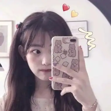 女生头像手机控遮住脸