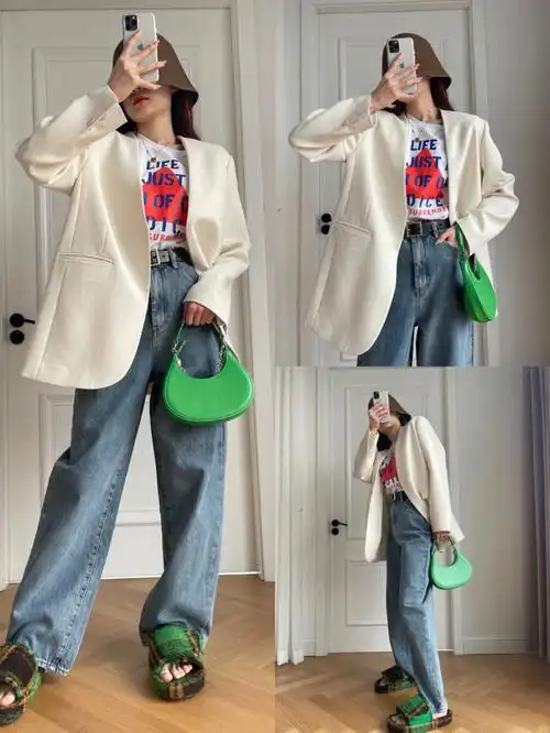 ootd72一件白色西装的时髦打开方式09