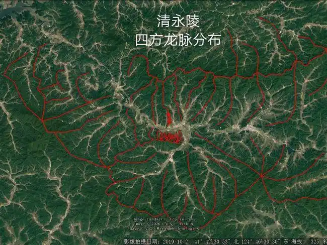 龙脉自长白山而下,往北方发脉,再转东南逶迤而行,一路绵延四百多公里