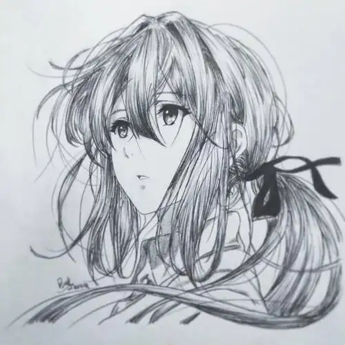 动漫铅笔画绘画图片卡通人物素描动漫人物素描图片作品求漫画人物手稿