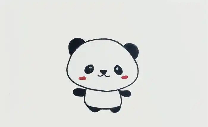 猫猴子狗鸭子熊猫熊的简笔画 简笔画图片大全-蒲城教育文学网