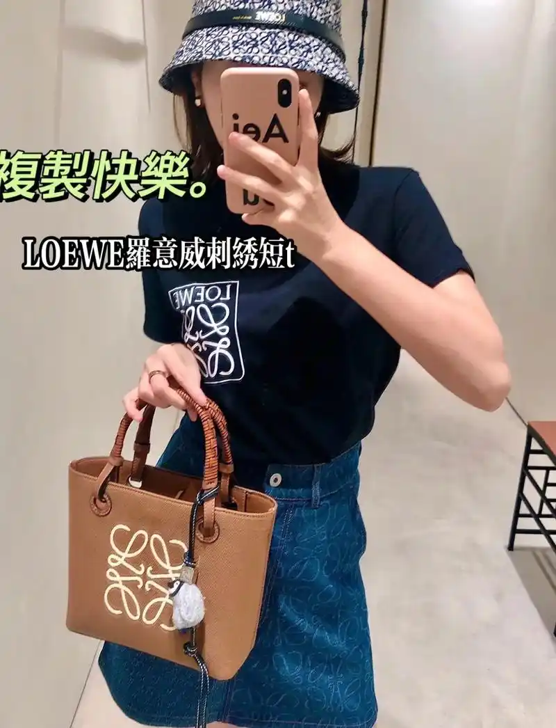 罗意威夏季新款刺绣t恤