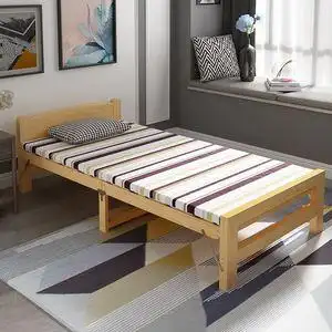 单人木板床学生图片