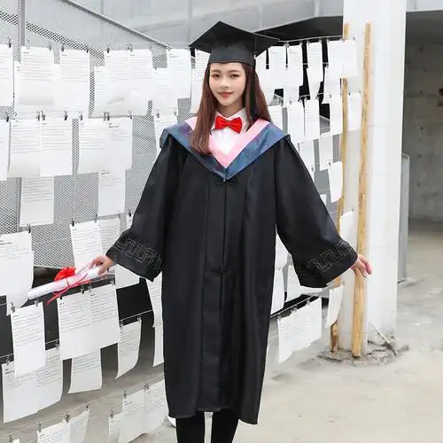 硕士服艺术管理学衣服大学生拍摄道具学士服女生合唱服理科