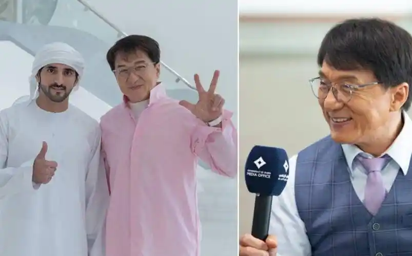 迪拜王储真实身高曝光,跟功夫巨星成龙持平,净身高没超过170cm_哈曼丹