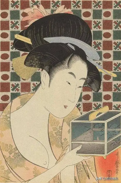 日本江户时代浮世绘画家喜多川歌麿作品选