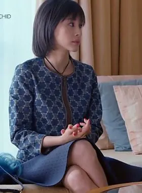 欢乐颂电视剧明星王子文曲筱绡同款衣曲潇潇宽松两件套玫瑰半身裙