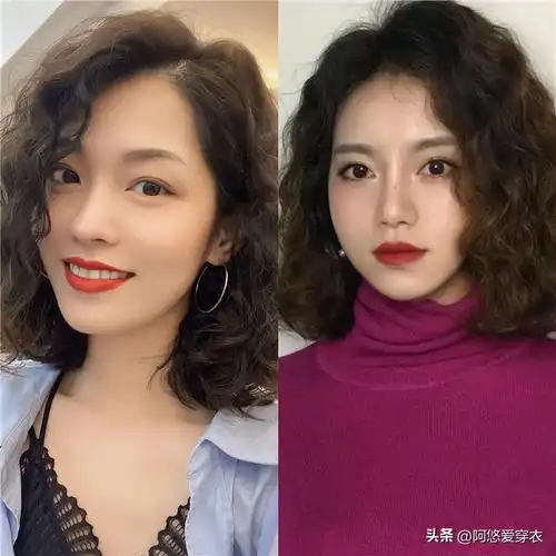 女生斜刘海发型图片2