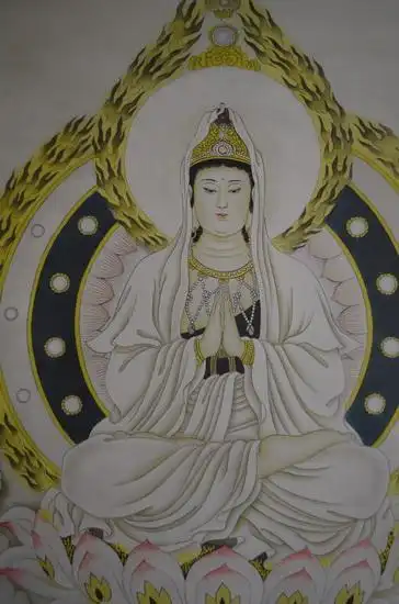 南无大慈大悲观世音菩萨坐莲相--有求必应,救苦救难!