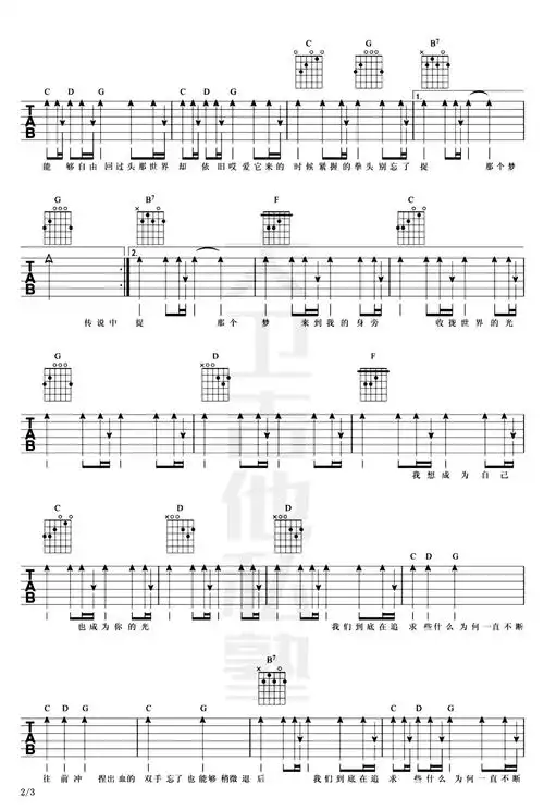 蜂鸟吉他谱吴青峰我在北京等你主题曲吉他