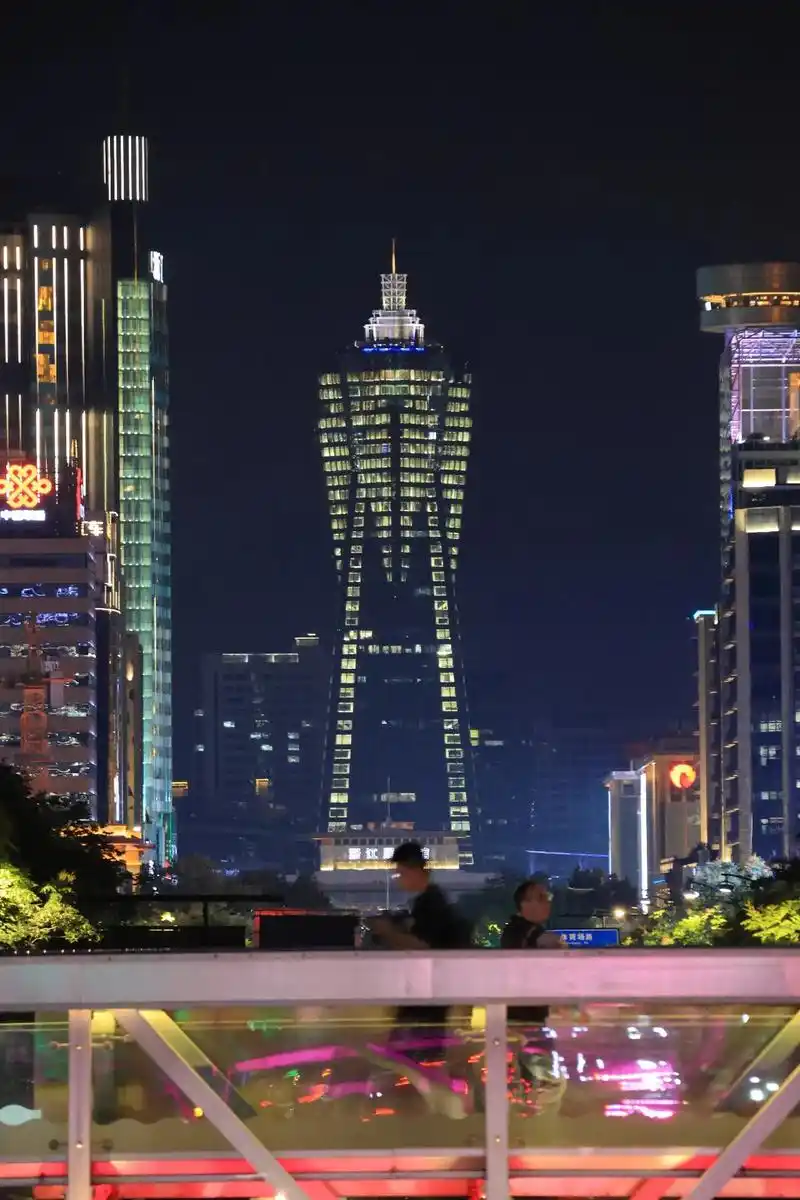 杭州 延安路天桥夜景-直出 #摄影 #佳能 #r7 #湖滨 - 抖音