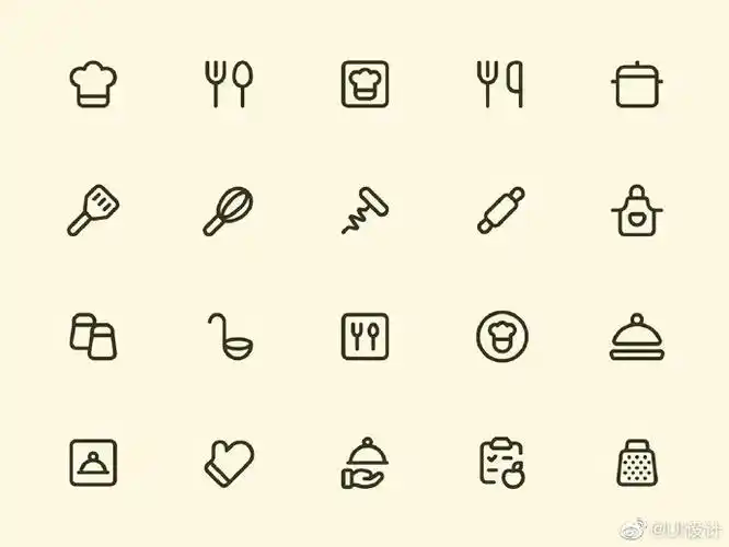 ui图标#简洁线性图标设计