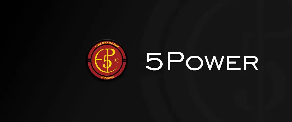 今天分享一张5power战队的简约黑高清壁纸
