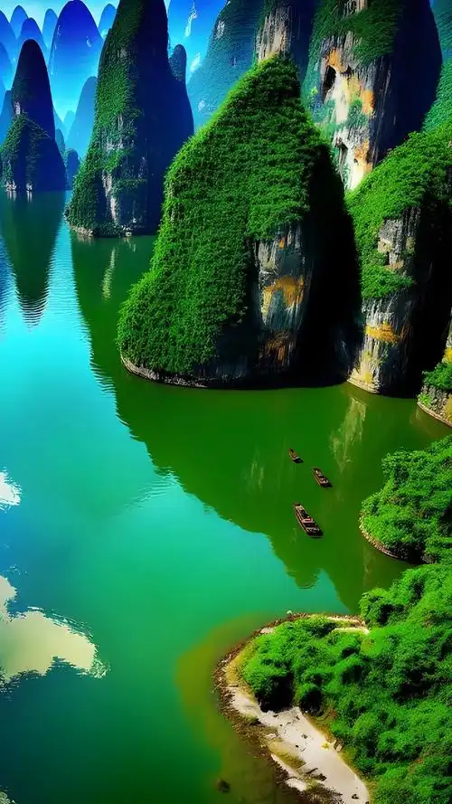 桂林山水甲天下,山环水水绕山,景美如画,好山好水好风光.#a - 抖音