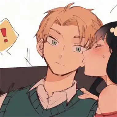 一男一女手绘动漫情头图片高清 精选优质好看的微信手绘情头