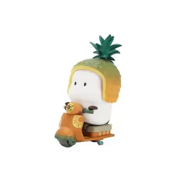 tutu车盲盒野萌君萌力星球突突小摩托公仔桌面摆件 指定菠萝突突 拆盒