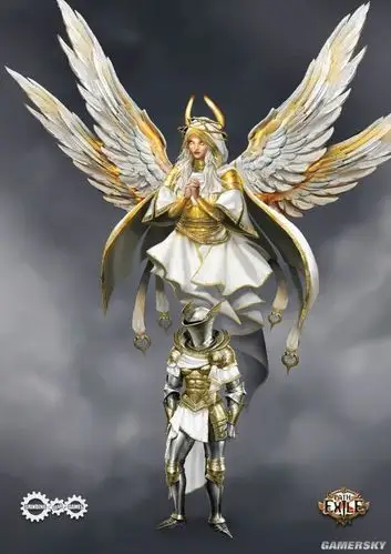 春节庆贺时装四翼天使原画