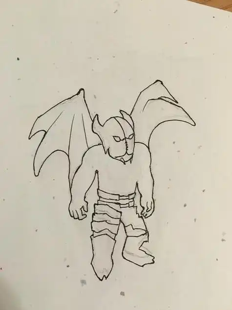 卡通魔王简笔画