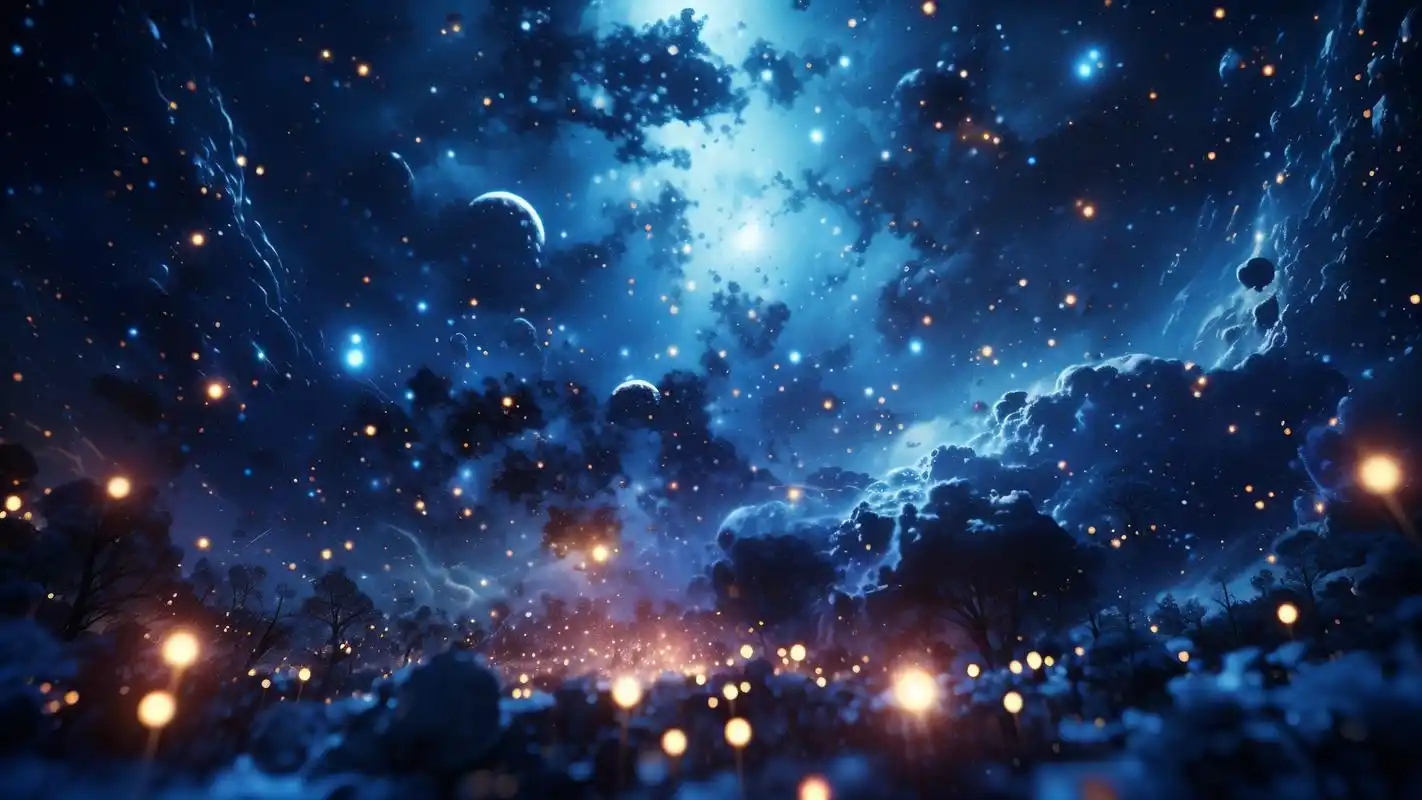 90深蓝色夜空壁纸精选90