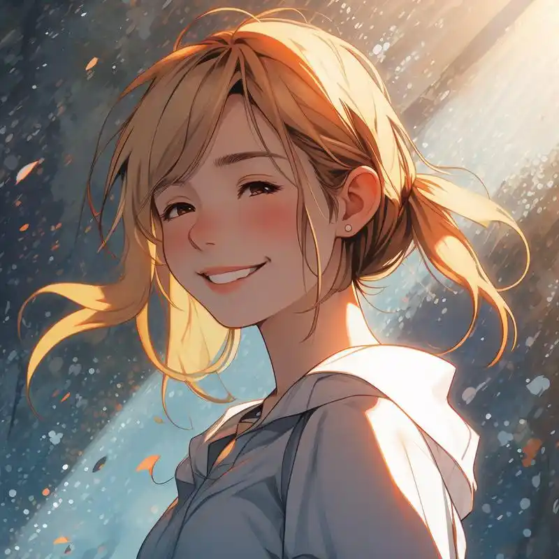 90阳光爱笑的女生头像78 来看看这些活泼开朗,阳光爱笑的女生头像