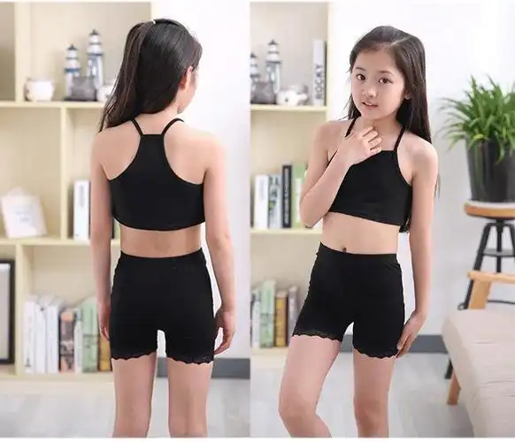 童装夏女童吊带小背心纯棉中大童打底上衣学生发育期抹胸裹胸内衣