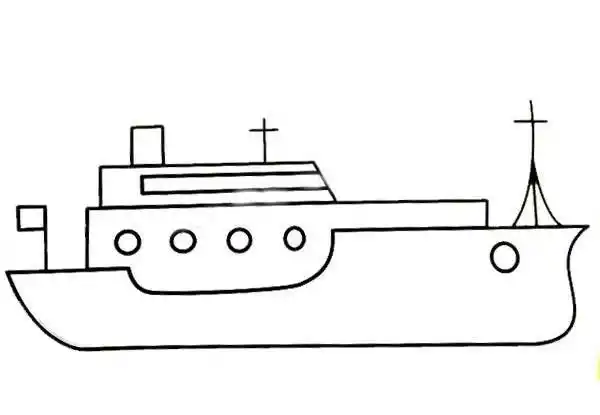 轮船简笔画轮船简笔画儿童画