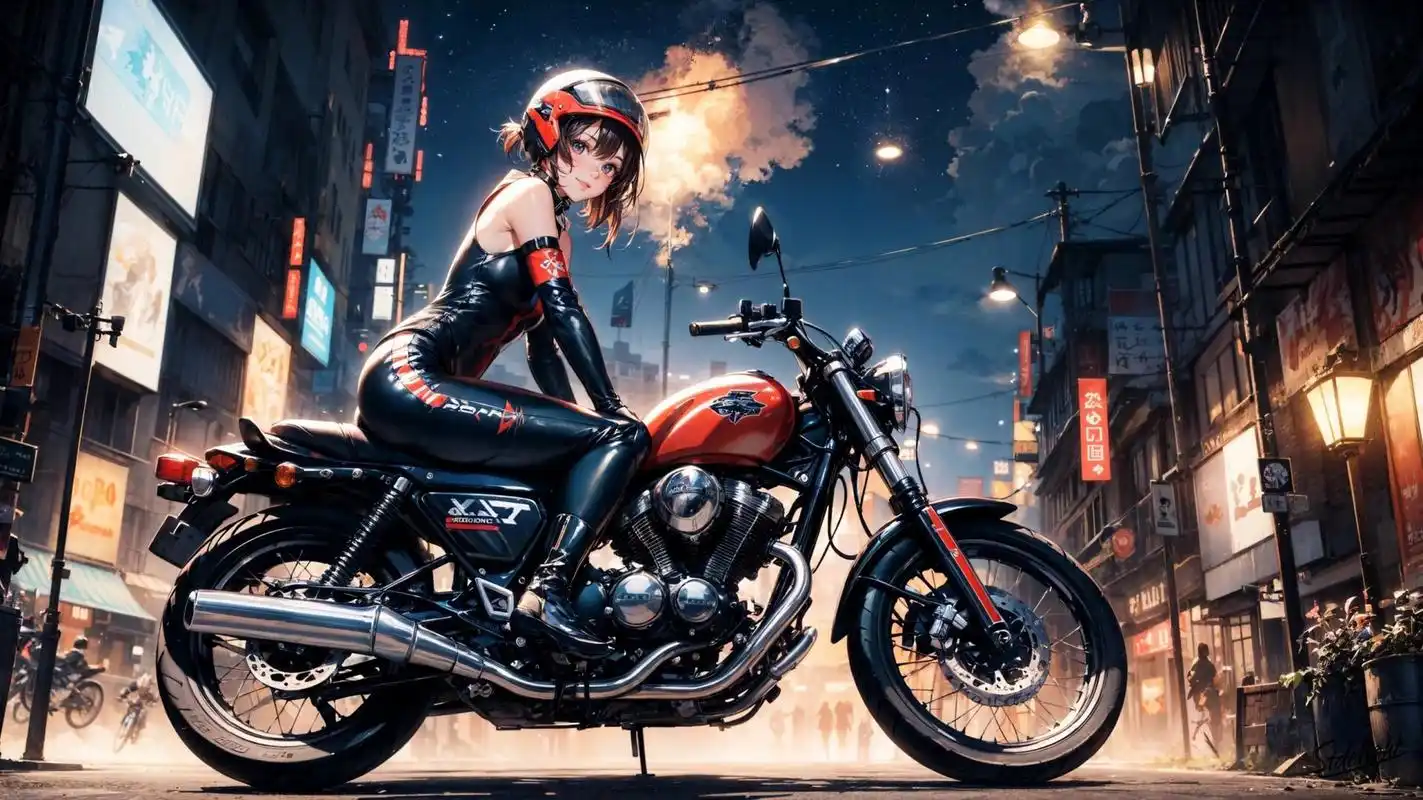 4k高清壁纸|16:9横屏桌面|机车女骑 近期的图有点发不过来了,尤其是