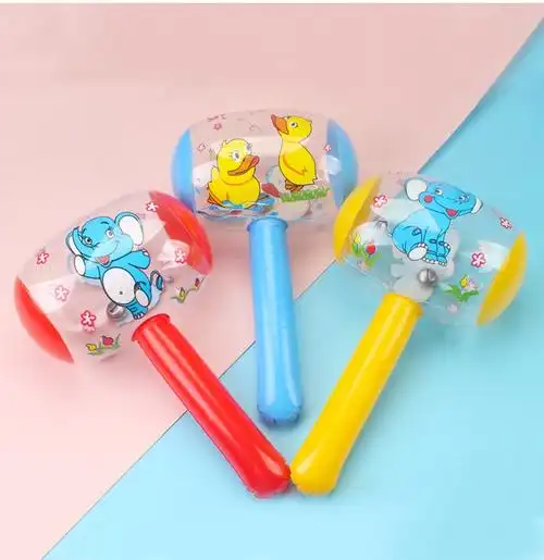 充气锤子充气锤大号榔头儿童玩具卡通气球敲打气锤塑料打人道具铃铛