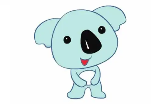 考拉简笔画的画法步骤图解教程及图片大全