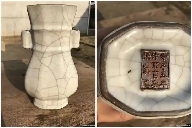 印证,观察和分析,两件都是汴京官窑真品无疑,那么也就很自然的得出