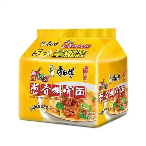 康师傅新品上市红葱头葱香排骨面15袋入