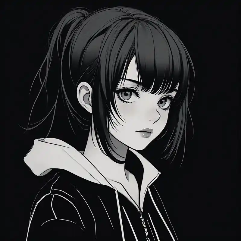 94女生黑色系头像大赏94