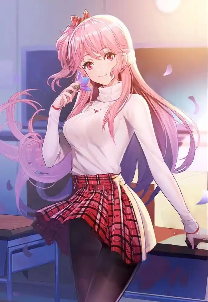 头像壁纸 | 粉发少女,喜欢就带走!