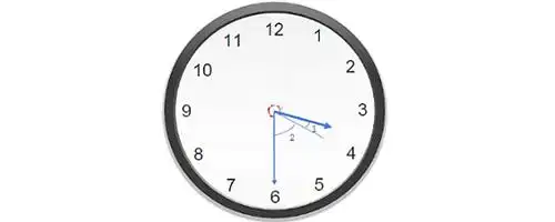 3点半时针和分针夹角是多少度