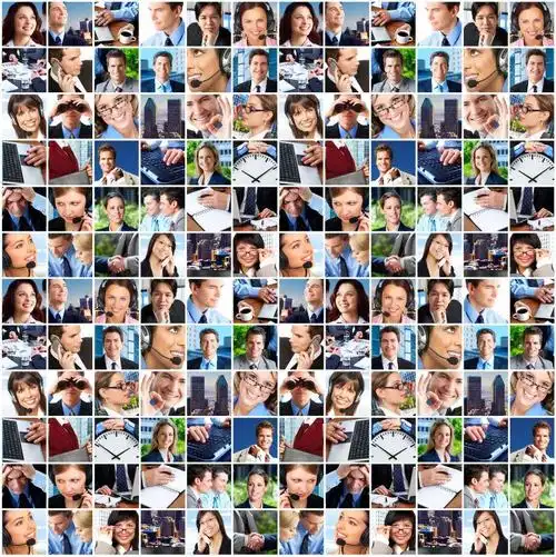 美女商人图片-不同场景下的美女商人拼图素材-高清图片-摄影照片-寻图