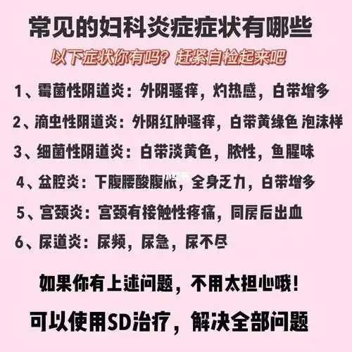 了解常见妇科症状有哪些