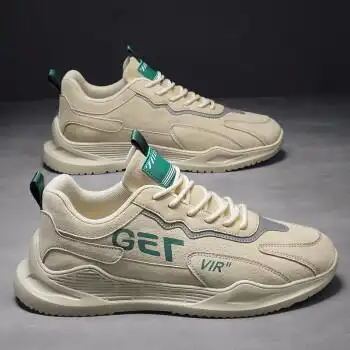 高端轻奢品牌运动鞋男款潮流百搭休闲跑鞋男夏季2022新款轻便老爹鞋